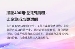 揭秘400电话资费真相，让企业成本更透明