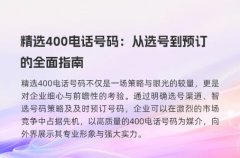 精选400电话号码：从选号到预订的全面指南