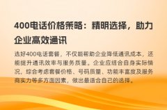 400电话价格策略：精明选择，助力企业高效通讯