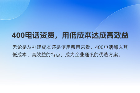 400电话资费成本效益分析