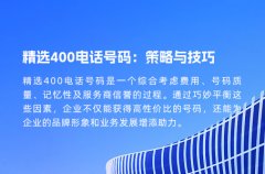 精选400电话号码：策略与技巧