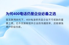 为何400电话仍是企业必备之选