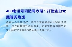 400电话号码选号攻略：打造企业专属服务热线