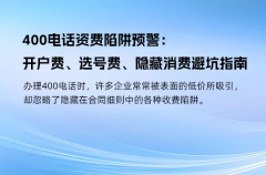 400电话资费陷阱预警：开户费、选号费、隐藏消费避坑指南