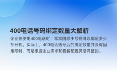 400电话号码绑定数量大解析