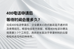 400电话申请后，等待时间会是多久？