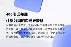 400电话办理，让新公司的沟通更顺畅