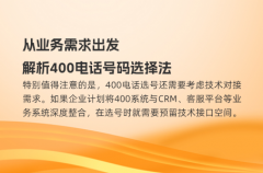从业务需求出发，解析400电话号码选择法