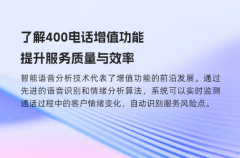 了解400电话增值功能，提升服务质量与效率