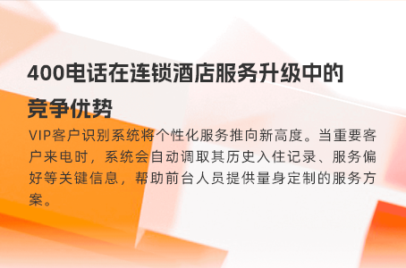 400电话在连锁酒店服务升级中的竞争优势 400电话在连锁酒店服务升级中的竞争优势