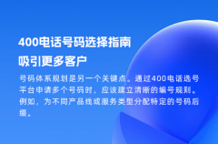 400电话号码选择指南，吸引更多客户