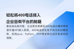 轻松将400电话接入企业自有平台的秘籍
